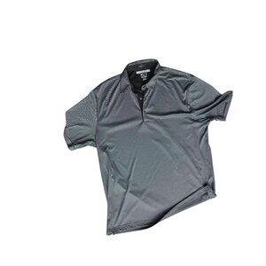 Greg Norman Mens Polo Shirt Gray XL Moisture-Wicking Lightweight Stretch Golf